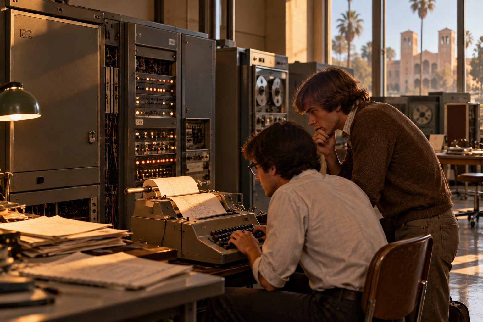 Un ordinateur IMP d’ARPANET à UCLA en 1969.